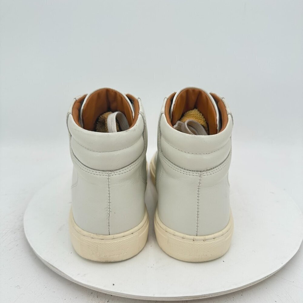 Bally Hendrik Print Men Size 6D White Leather Mid Top Lace Up Casual Shoes - Picture 5 of 12